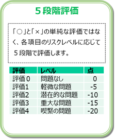 5段階評価
